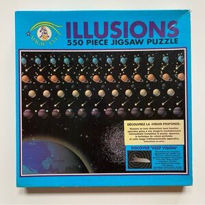 Magic Eye Illusions Jigsaw Puzzle 550 Piece 1993 Ceaco SEALED